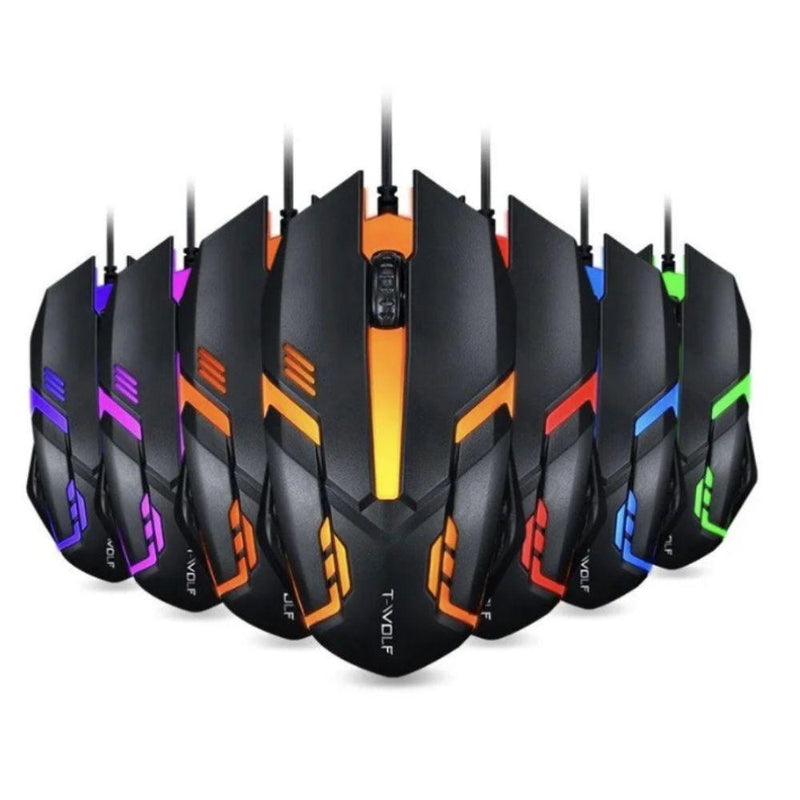 Mouse Gamer ALFA Led RGB Com Fio