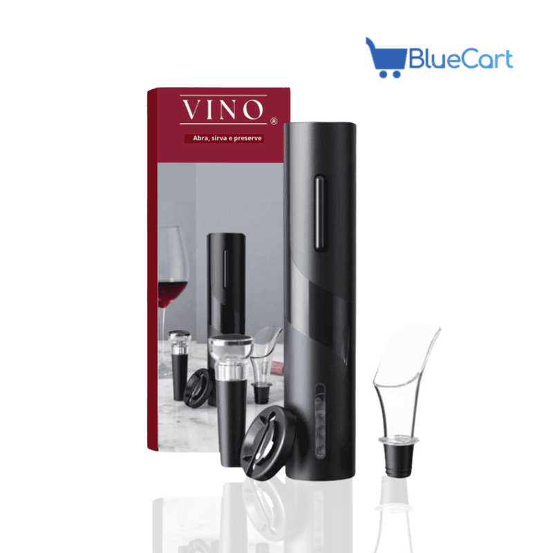 Abridor de Vinho Elétrico Vino® - Compre 1 e leve 3 Brindes Grátis - BlueCart